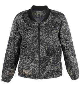 China Grey Texture Ladies Short Coat , Plus Size Womens Winter Coats With Neck Rib And Zipper factory