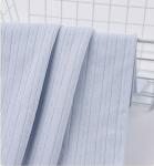 Antibacterial Complete Cotton Natural Gauze Fabric 40S Knit Double Bar Jacquard