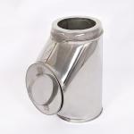 90 Degree Double Wall Stainless Stove Pipe , Stainless Steel Insulated Chimney