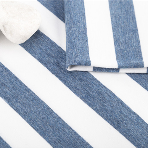 Yarn Dyed Striped Cotton Fabric Eco-Friendly 32S 185gsm Soft Surface
