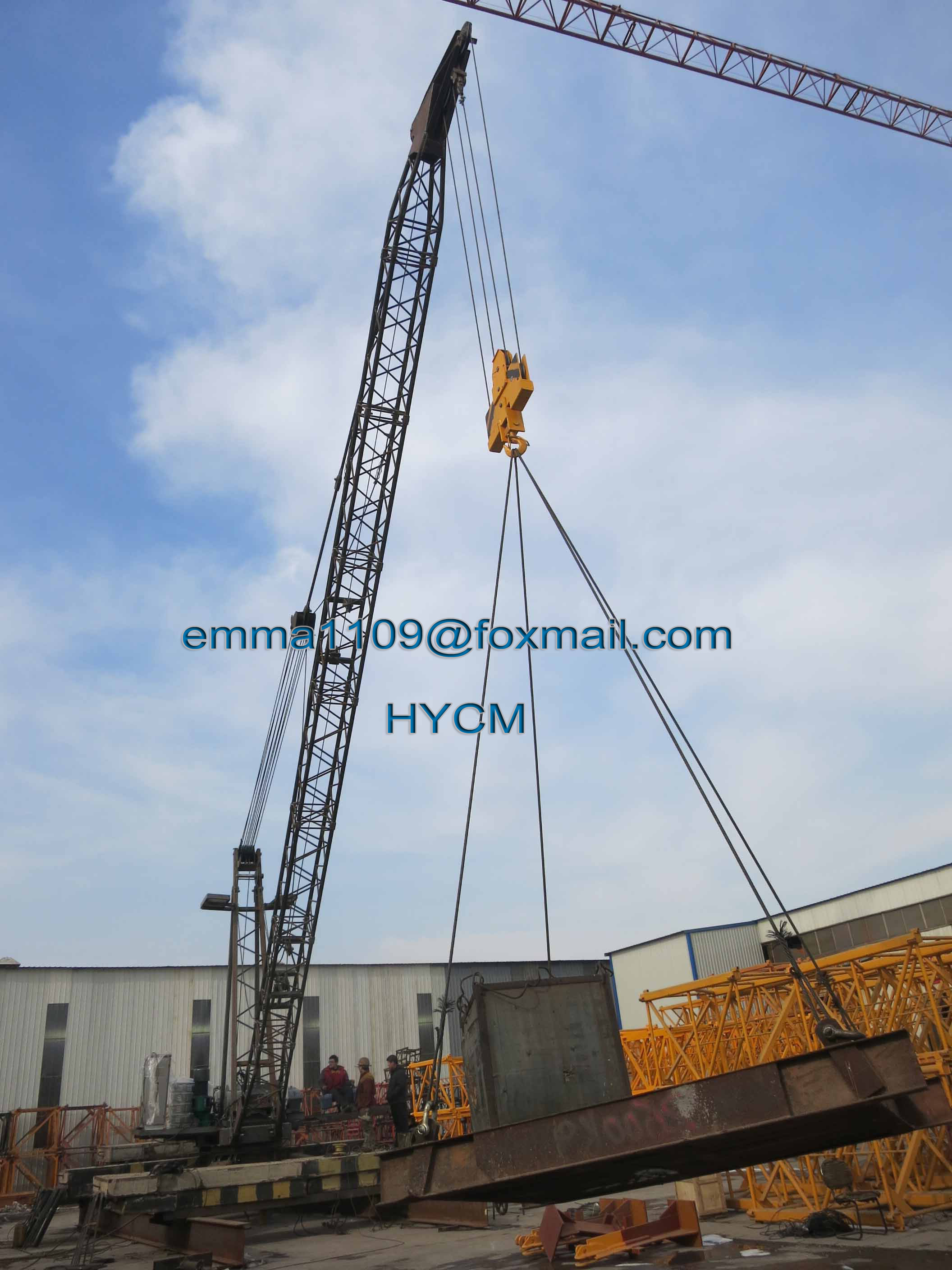 Customized QD1840 Derrick Tower Crane 10tons Capacity for Building 150M high