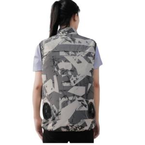 China zipper closure Wearable Air Conditioner Vest Short Sleeve Standard collar factory