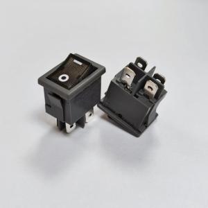 China Illuminated Rocker Light Switch R19A Gray 21*15mm 12A 125V/250V factory