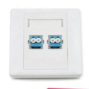 China 1 / 2 / 4 Cores Fiber Optic Wall Plate White Shell , Mini FTTH Joint Closure Box factory