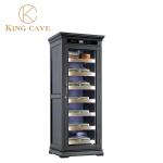 Built In Humidifier Wooden Reagan Humidor Cabinet Digital Adjustable Shelves