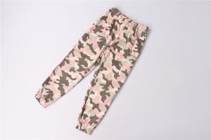 China Elastic Waist Womens Camo Jogger Pants 98% Cotton 2% Spandex factory