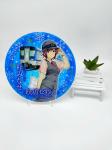 Colorful Acrylic Stand Figures Railway Souvenir Circular 200mm Size