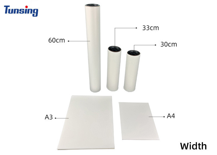 Clear Cold Hot Peeling DTF Film 60cm Matte PET Film For Heat Transfer
