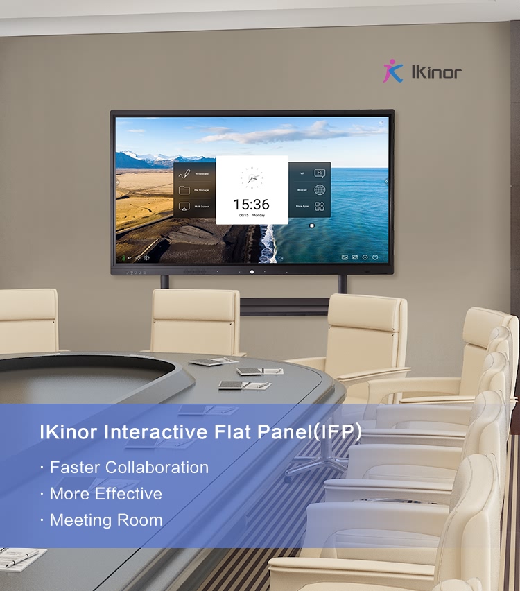Business 65 Inch Touch Screen , Infrared Interactive Flat Panel Display