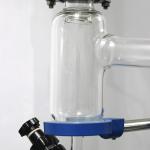 Double Layer Glass Reactor PTFE Sealing Stainless Steel Frame