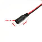 5.5mm x 2.1mm 10 inch (30cm) DC Power Pigtail Extension Cable Male