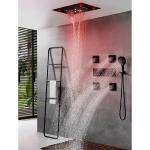 Shower Ceiling Bathroom Shower Faucet Set Luxury LED Thermostatic High Flow Rain