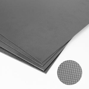 China 250 X 100 X1 MM 3K Real Carbon Fiber Board Plate Carbon Plate Twill Weave Panel Sheets factory