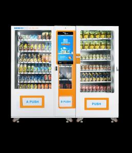 China Combo Smart Vending Machine , Customized Master Slave Cashless Vending Machine factory