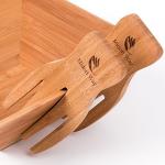 Personalized bamboo salad bowl for dinner service