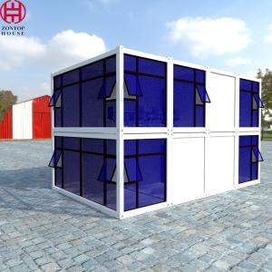 China Zonop Modern Luxury Storage Glass Detachable 2 Room Prefabricated 20 Ft 40 Ft Bolt Modular Home Container Prefab Hous factory