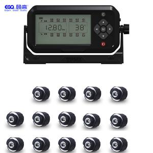 China Fourteen Tire Real time 433.92MHZ Trailer Tire Monitoring System factory