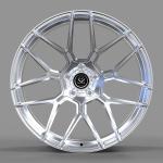 8.5jx19 Clear Polished 1 Piece Forged Monoblock Wheels Et52 10.5jx19 Et37 For