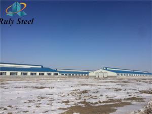 China Customized Prefabricated Steel Structure Farm Cowshed Wleded Steel Beam factory