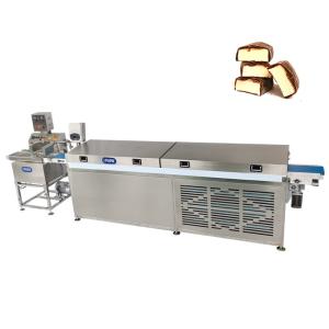 China Papa Mini Chocolate Enrober Machine / Small Chocolate Enrobing Line on sale
