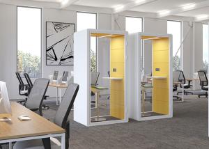 China Cubicle Pod Laminated Glass 10mm Safty Large Size For Office Meeting Pods Quiet Room factory