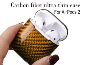 China Impermeable Glossy Finish Carbon Fiber Airpods 2 Case factory