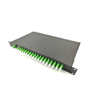 China 19'' Rack Mount Type Fiber Optic Termination Box 18 Channels CWDM Mux And Demux With E2000 APC on sale