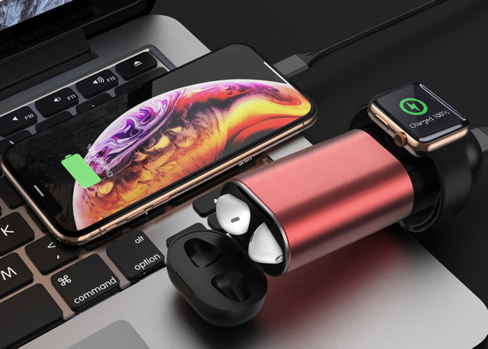 5200mAH CE Power Bank 3 In 1 QI Wireless Charger
