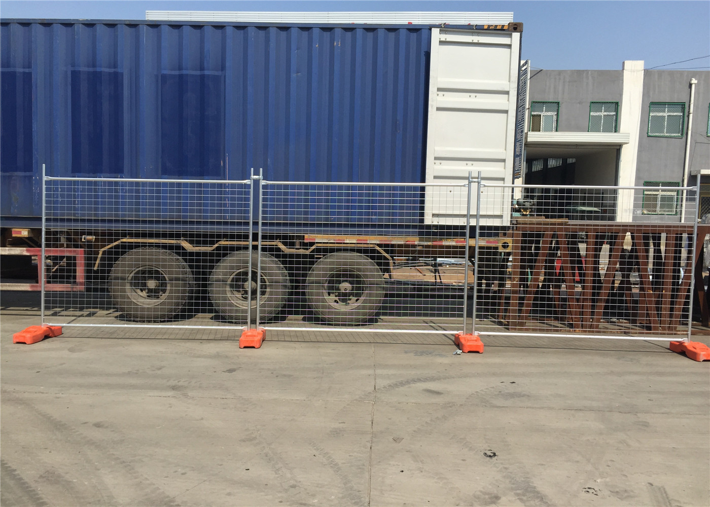 AS/NZS standard OD 40mm tube temporary construction fence panels 2.1m height fully hot dipped galvanized