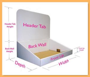 China Customized Pallet Layer Pads Cardboard Paper PDQ Counter Display Foldable factory