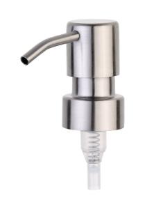 China ISO Certified Disposable 28/410 Stainless Steel Silver Lotion Pump for Liquid Bottle factory