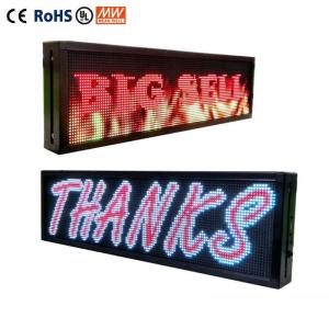 Programmable Car Rear LED Window Display Signs P10 Full Color With WIFI Control
