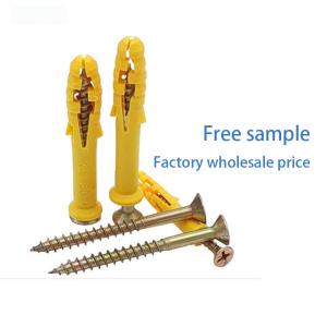 China ISO 80*40mm PE PP Nylon Plastic Expansion Anchor Plastic Screw Plugs factory