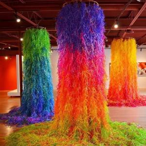 China 2mm Glitter Multi Colored Crinkle Paper For Holidays Birthday Party factory