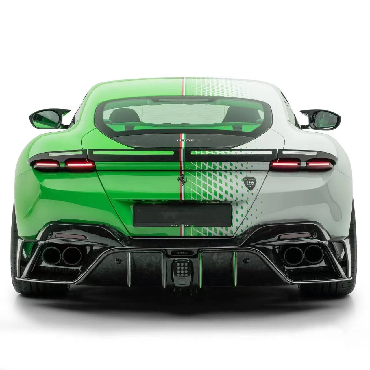 For Ferrari Roma Carbon Fiber Body Kit Roma Upgrades MSY Style Front and Rear Bumper Spoiler Hood Body Kit