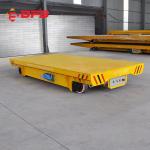 Aluminum factory bay to bay handling electric flat rail transport trailer