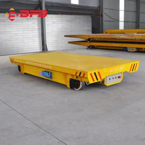 China Aluminum factory bay to bay handling electric flat rail transport trailer factory