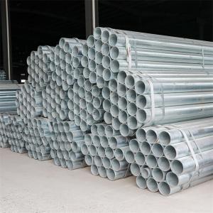 China Z80 Galvanized Steel Pipe Tube Round Shape 12m 6.4m 6m Length factory