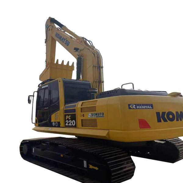 Used Komatsu PC220 Excavator 22T with Original Hydraulic Cylinder Low Working