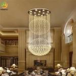 Luxury K9 Crystal And Metal GU10 Pendant Light Modern Classic Style
