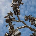 Stainless Steel Sculpture-People Tree Mirror Polished