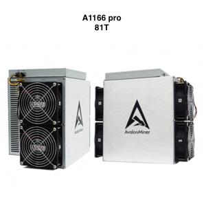 China Canaan Avalon A1166 pro 81th/s asic Blockchain mining Bitcoin Miner Machine 3588W factory