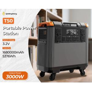 Wheeled Portable Power Station with MPPT Controller and LED Display for Outdoor
