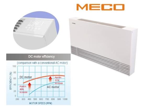 China 4.8kw Heating Capacity Floor Standing Fan Coil Unit With Touch Screen Controller factory