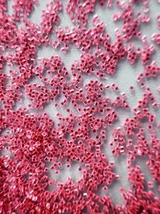 China Red Nylon Plastic Blasting Media 0.3*0.3mm Bead Blast Plastic factory