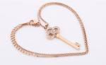 Boutique Stainless Steel Necklace Key Diamond Necklace Female Fashion Jewelry