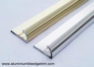 China Semi Round Aluminium Tile Edge Trim Polished Light Golden And Silver factory