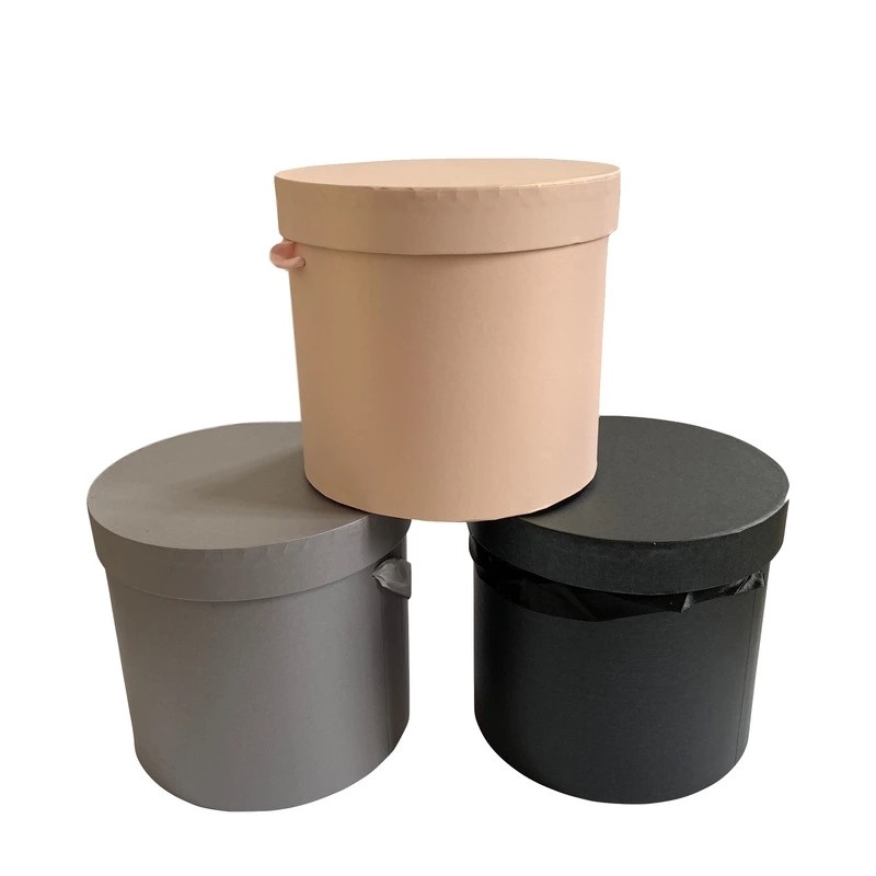 High quality round cardboard boxes recyclable flower box for roses packaging