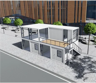 Home Office Technology Container House With Steel Structure Frame Welded