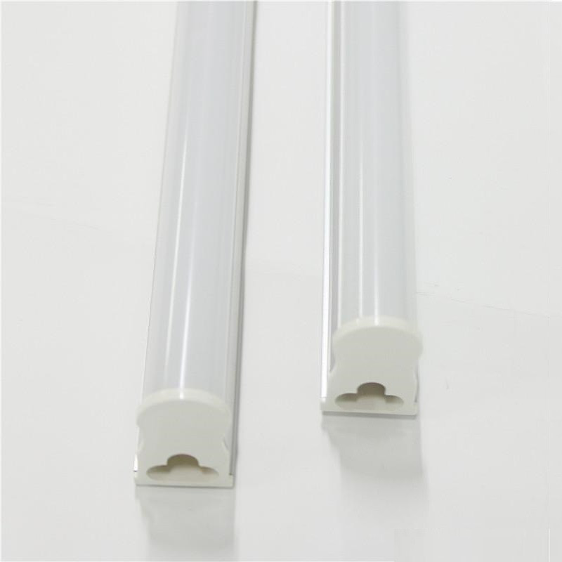 Integrated T6 Led Tube Light Fixture 4ft 5ft 25W Milky Cover Cold White